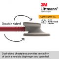 3M™ Littmann® Lightweight II S.E. Stethoscope, Burgundy Tube 2451