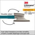 3M™ Littmann® Lightweight II S.E. Stethoscope, Caribbean Blue Tube 2452
