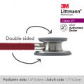 3M™ Littmann® Classic III Stethoscope, Burgundy Tube, 27 inch, 5627