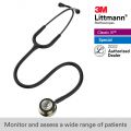 3M™ Littmann® Classic III™ Stethoscope, Champagne Chestpiece, Black Tube, 27 inch, 5861