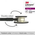 3M™ Littmann® Classic III™ Stethoscope, Champagne Chestpiece, Black Tube, 27 inch, 5861