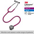 3M™ Littmann® Classic III™ Stethoscope, Mirror, Raspberry Tube, 27 inch, 5862