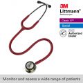 3M™ Littmann® Classic III™ Stethoscope, Champagne Chestpiece, Burgundy Tube, 27 inch, 5864