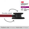 3M™ Littmann® Classic III Stethoscope,Black Chestpiece, Burgundy Tube, 27 Inch, 5868