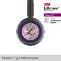 3M™Littmann® Classic III Stethoscope, Rainbow Chestpiece Black Tube 27 Inch 5870