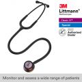 3M™Littmann® Classic III Stethoscope, Rainbow Chestpiece Black Tube 27 Inch 5870