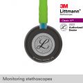 3M™ Littmann® Classic III™ Monitoring Stethoscope, Smoke Chestpiece, Lime Green Tube, Blue Stem and Smoke Headset, 27 inch, 5875
