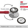 3M™ Littmann® Cardiology IV Stethoscope, Burgundy Tube, 27 inch, 6153