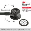 3M™ Littmann® Cardiology IV Stethoscope, Black Tube, Smoke-Finish Chestpiece, Stem and Headset, Special Edition, 27 Inch, 6162
