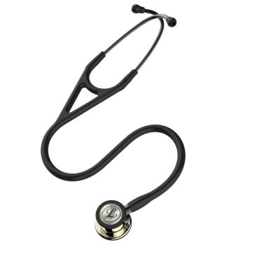 3M™ Littmann® Cardiology IV™ Stethoscope, Champagne-Finish Chestpiece, Black Tube, 27 inch, 6179