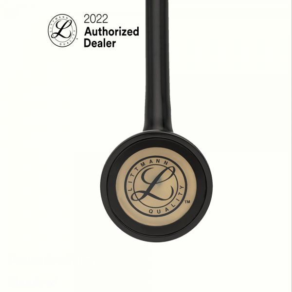 3M™ Littmann® Master Cardiology™ Stethoscope, Brass-Finish Chestpiece , Black Tube 27 inch 2175