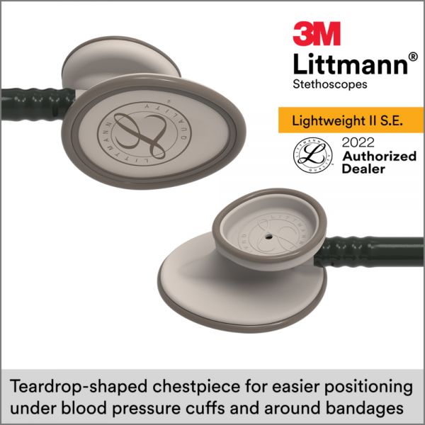 3M™Littmann® Lightweight II S.E. Stethoscope, Black Tube 2450