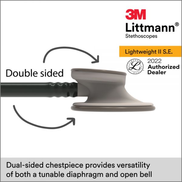 3M™Littmann® Lightweight II S.E. Stethoscope, Black Tube 2450