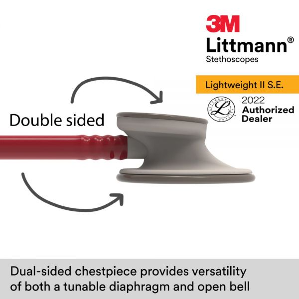 3M™ Littmann® Lightweight II S.E. Stethoscope, Burgundy Tube 2451