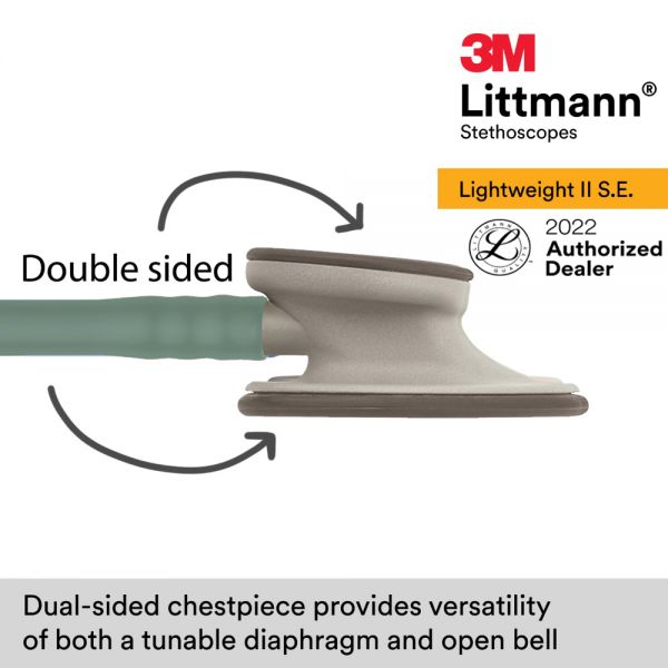 3M™ Littmann® Lightweight II S.E. Stethoscope, Seafoam Green Tube 2455