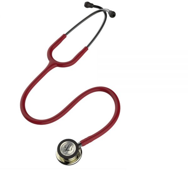 3M™ Littmann® Classic III™ Stethoscope, Champagne Chestpiece, Burgundy Tube, 27 inch, 5864