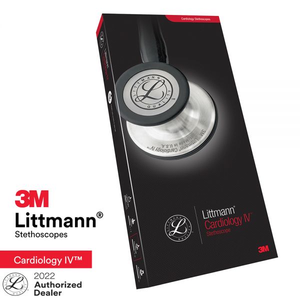 3M™ Littmann® Cardiology IV™ Diagnostic Stethoscope, Rainbow-Finish Chestpiece, Plum Tube, Violet Stem and Black Headset, 27 inch, 6205