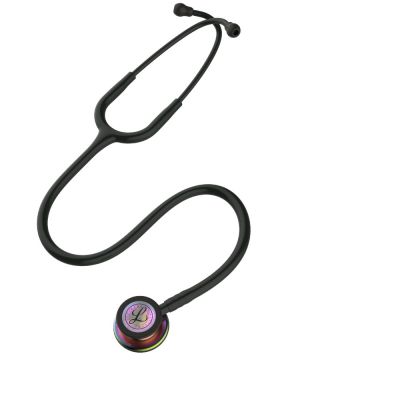 3M™Littmann® Classic III Stethoscope, Rainbow Chestpiece Black Tube 27 Inch 5870
