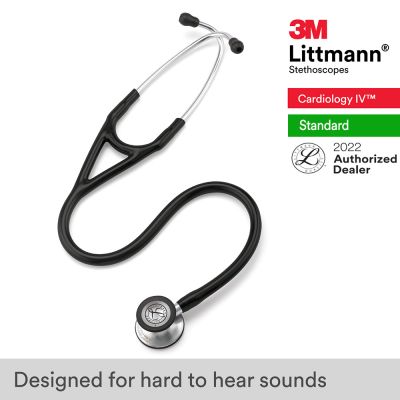 3M™ Littmann® Cardiology IV Stethoscope, Black Tube, 27 inch, 6152