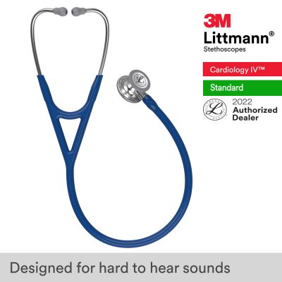 3M™ Littmann® Cardiology IV Stethoscope, Navy Blue Tube, 27 inch, 6154