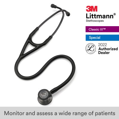 3M™ Littmann® Cardiology IV Stethoscope, Black Tube, Smoke-Finish Chestpiece, Stem and Headset, Special Edition, 27 Inch, 6162