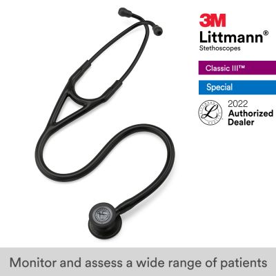 3M™ Littmann® Cardiology IV Stethoscope,  All Black Special Edition, 27 inch, 6163