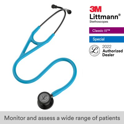 3M™ Littmann® Cardiology IV Stethoscope, Turquoise Tube, Smoke-Finish Chestpiece, Stem and Headset, Special Edition, 27 Inch, 6171